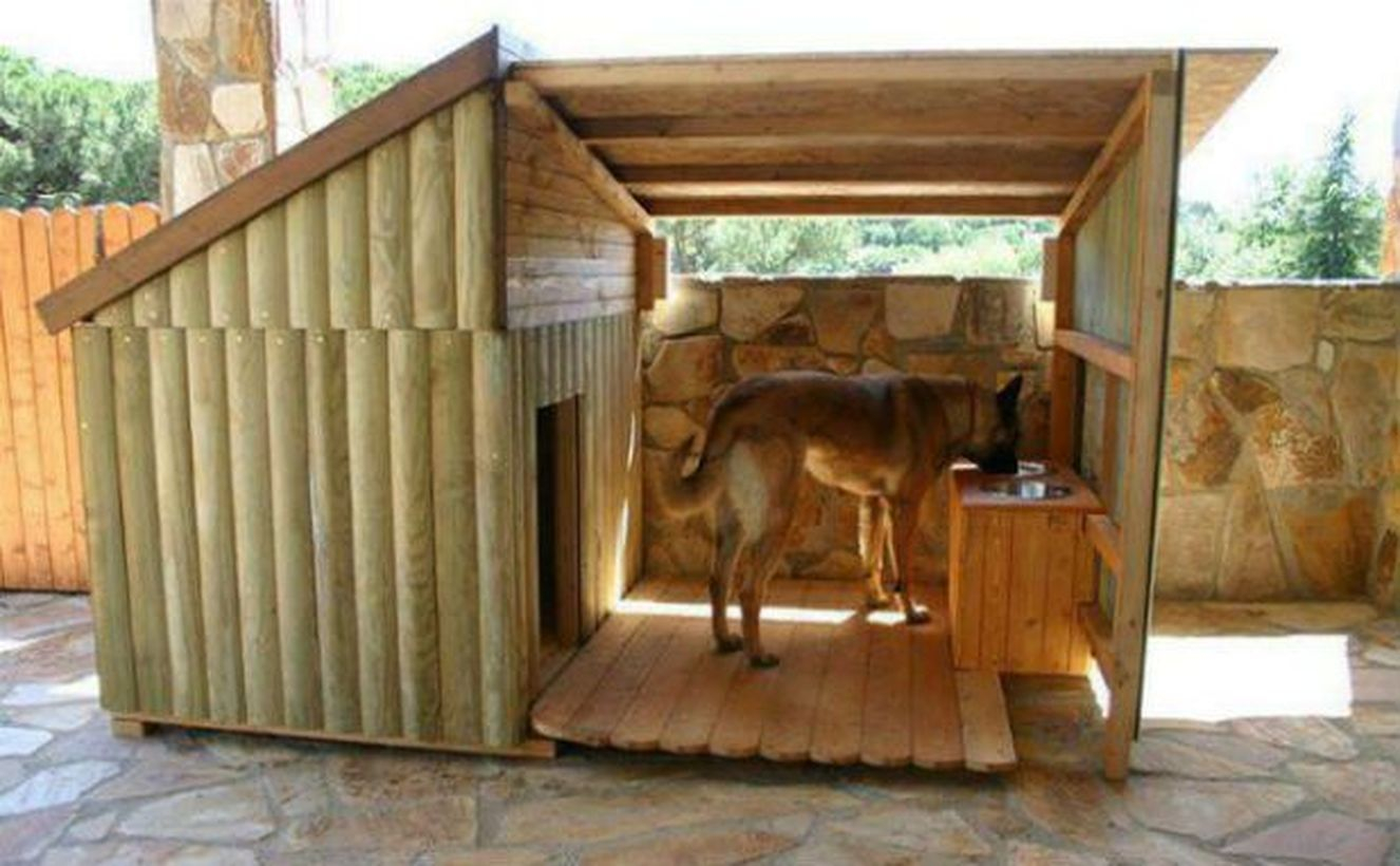 Dog house from beam pieces