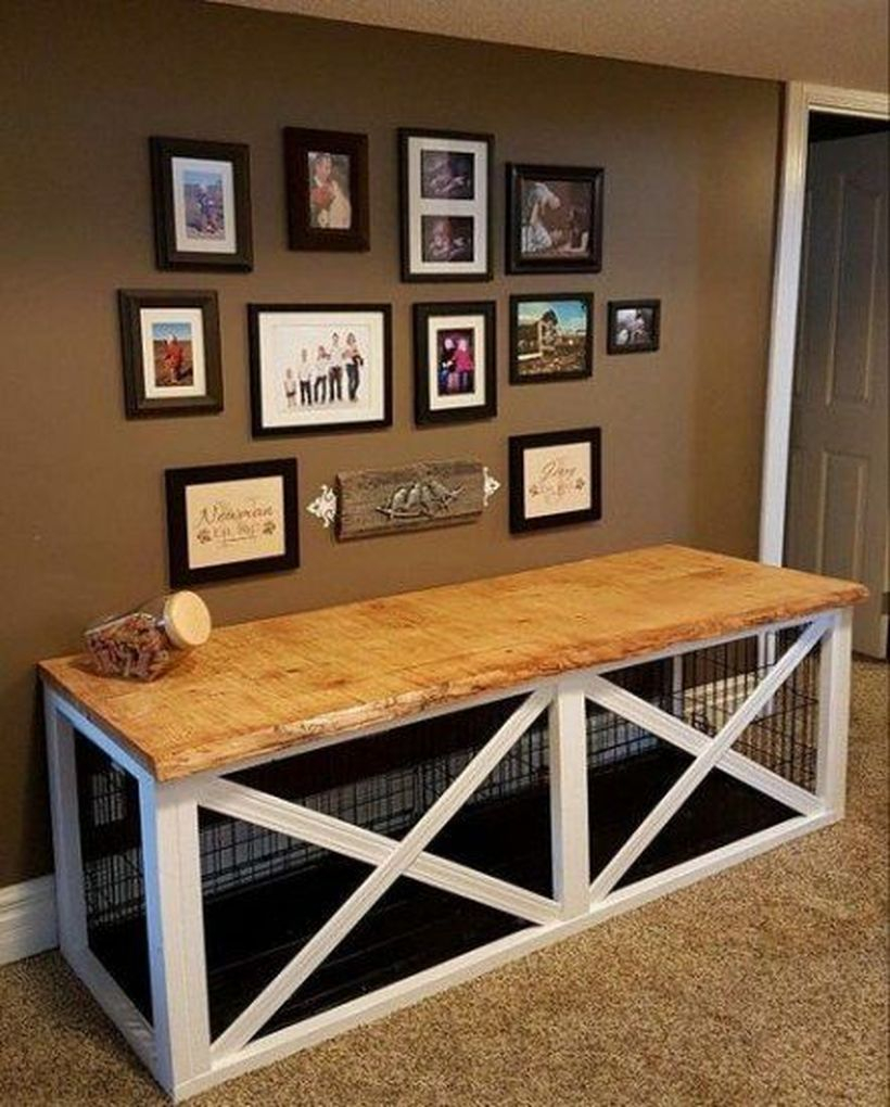 Dog house in entryway