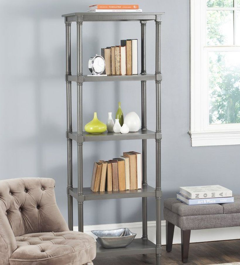 Gray bookshelves ideas
