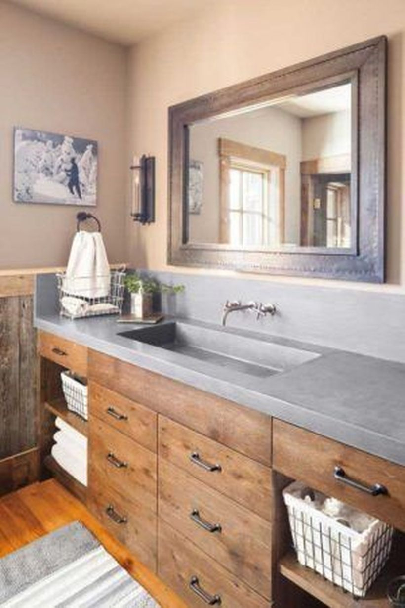 Large framed mirror