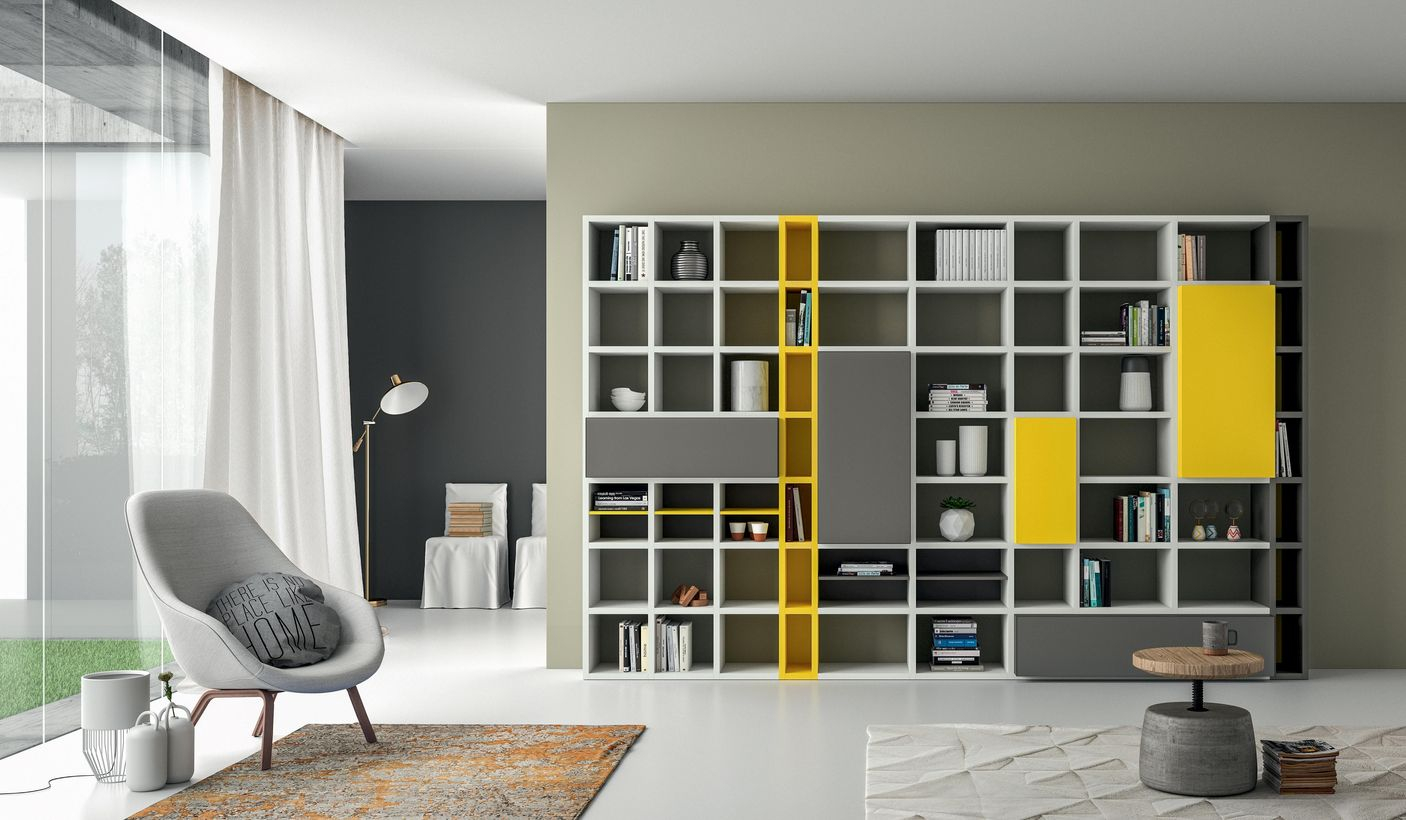Large square bookshelves ideas