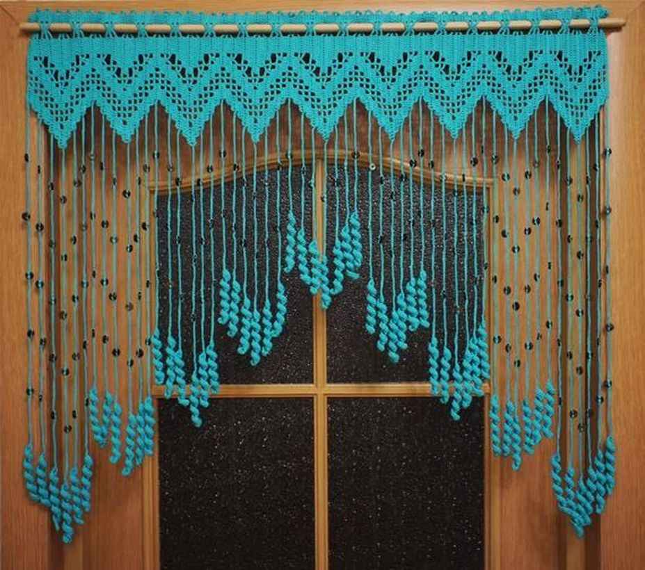 Light blue curtain