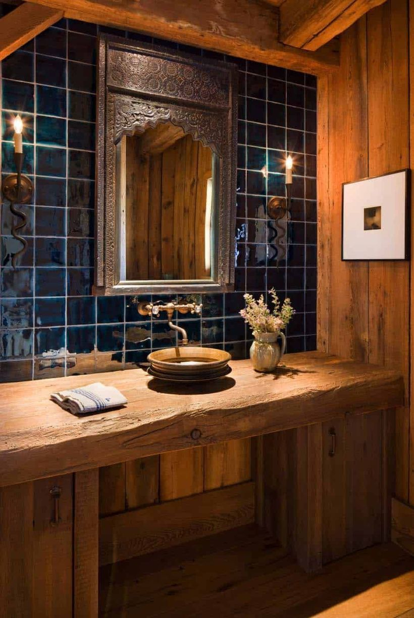 Piece of wood for table sink