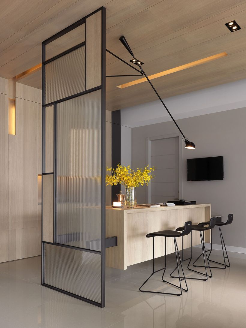 Plastic plastic room divider