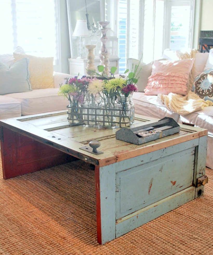 Remodel wooden coffee table