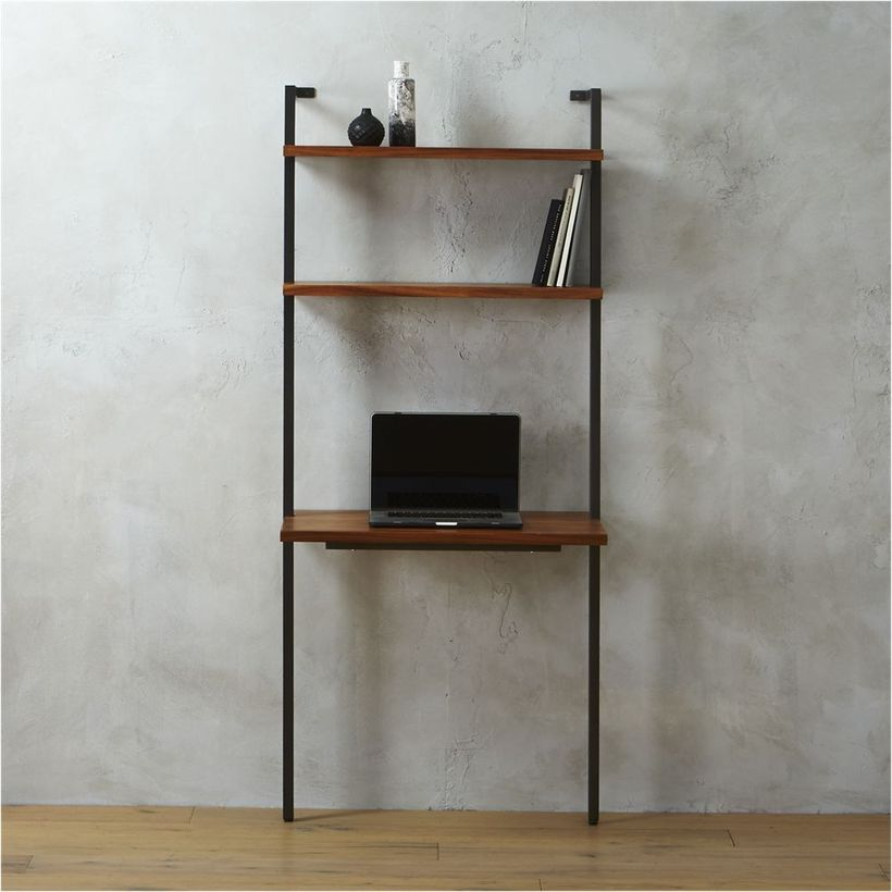 Simple iron bookshelves decoration