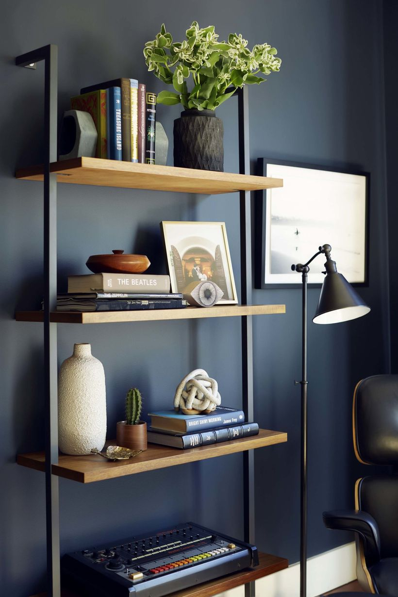 Simple iron bookshelves ideas