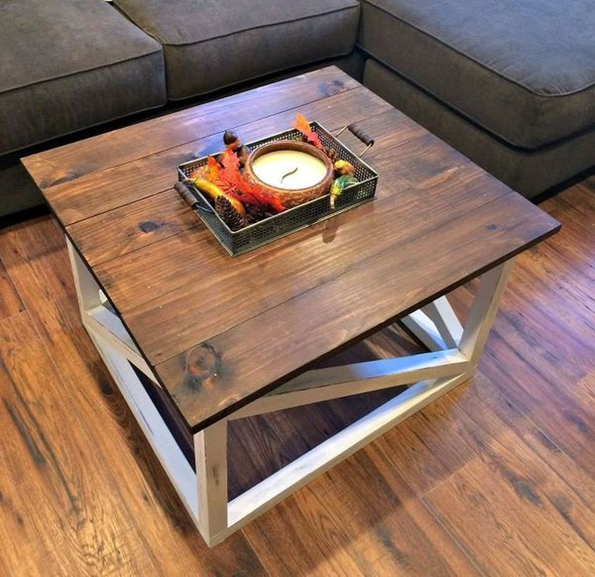 Simple square coffee table