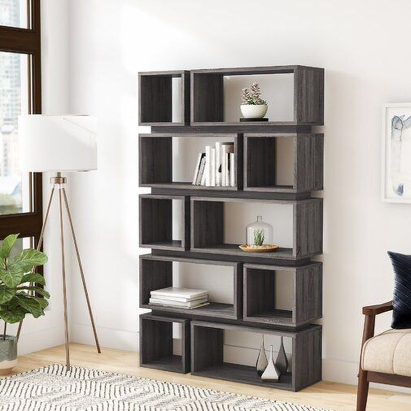 Small black bookshelves ideas