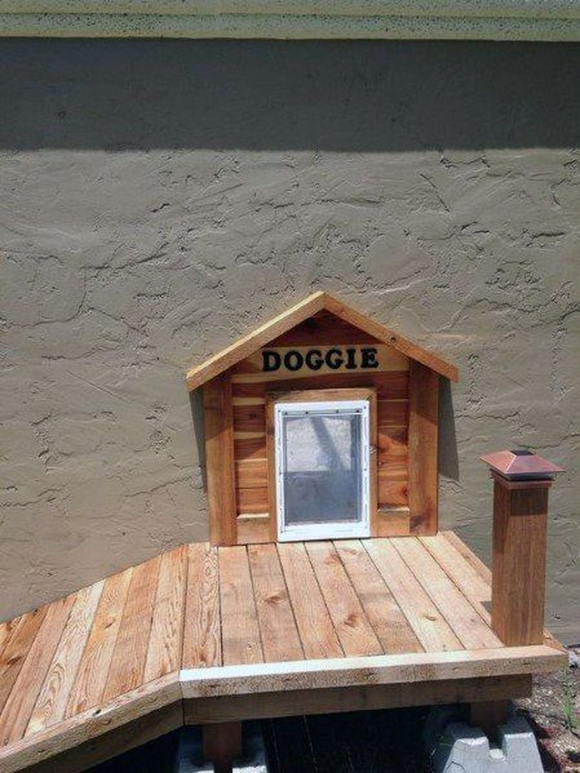 Small wooden pallet dog house
