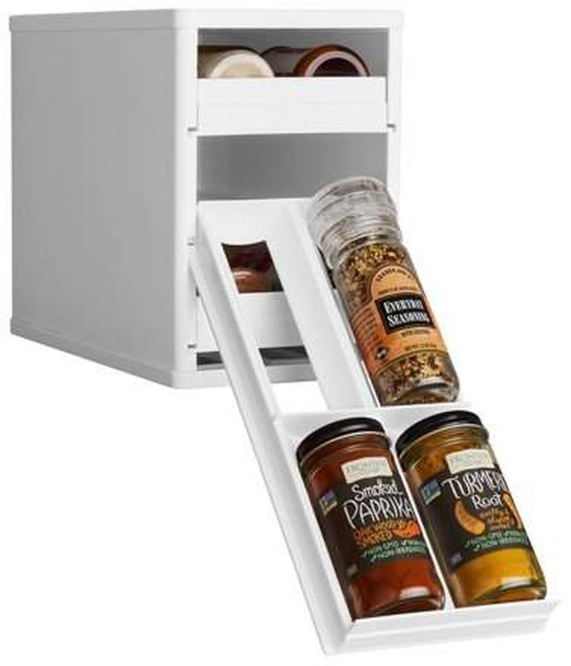Square white organizer