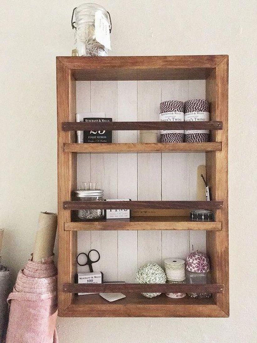 Wooden hanging rack