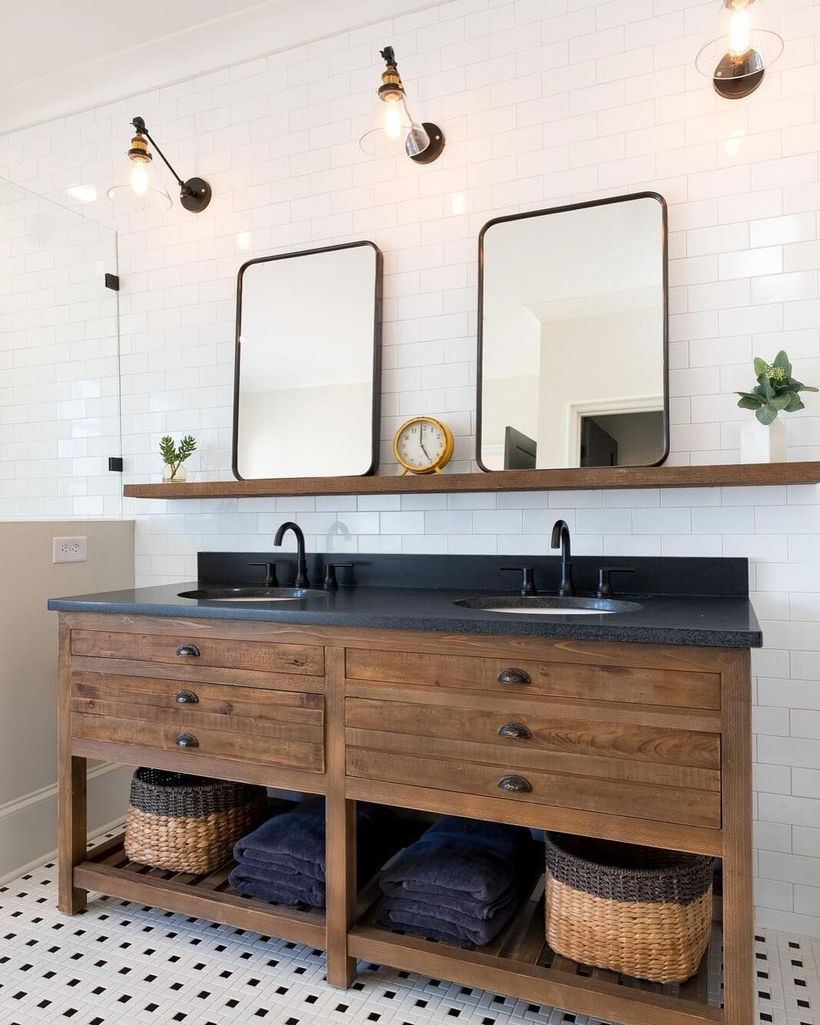 Wooden long hanging rack