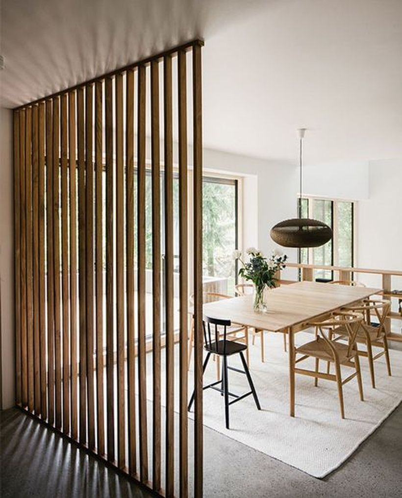 Wooden room divider
