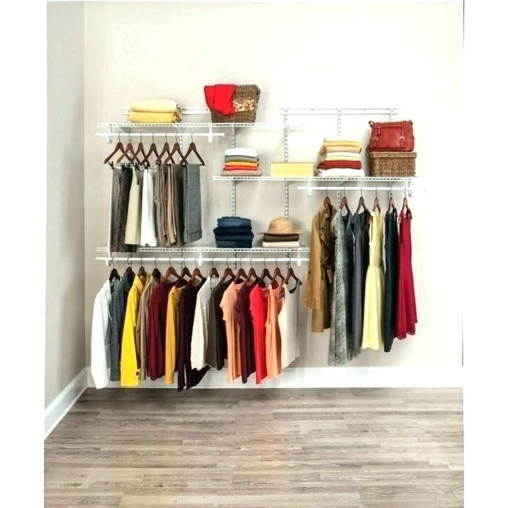 An elegant diy storage for small bedroom with floating storage on the wall to complete your bedroom storage
