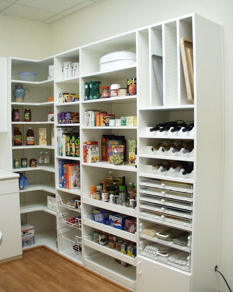 Diy kitchen pantry with shelving system