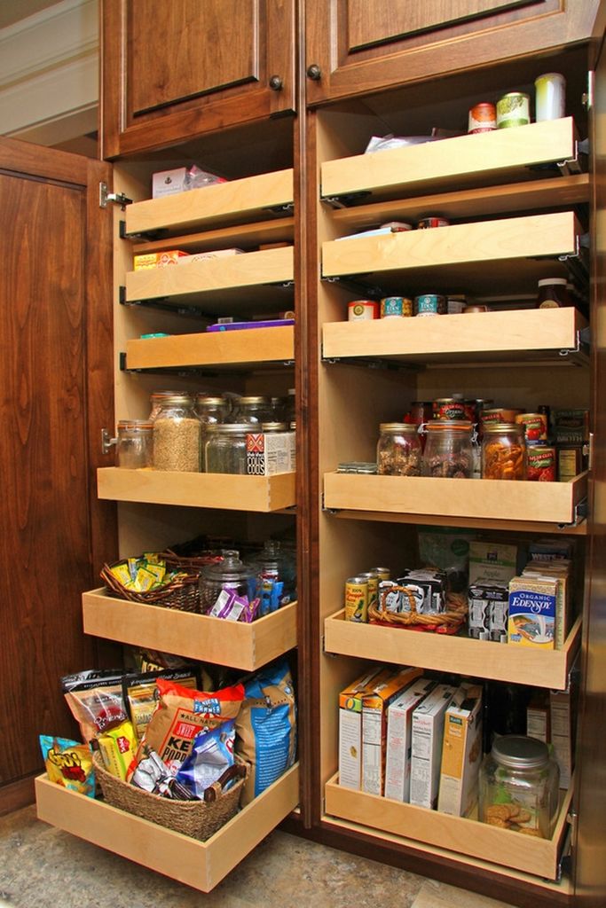 Kitchen-pantry-with-sliding-shelves