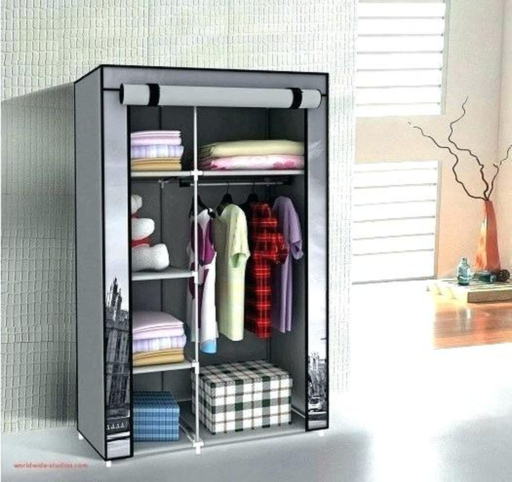 Perfect storage for small bedroom with small closet that an elegant to complete your storage decoration