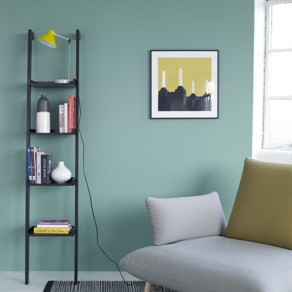 Stunning storage ideas for a small bedroom with iron bookcase in black to complete your bedroom storage