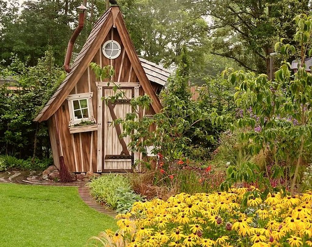 Unique wooden shed design