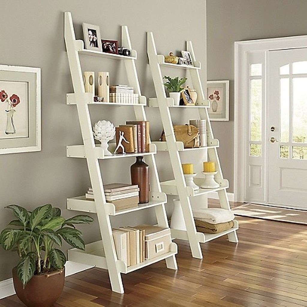White ladder shelf to perfect your home