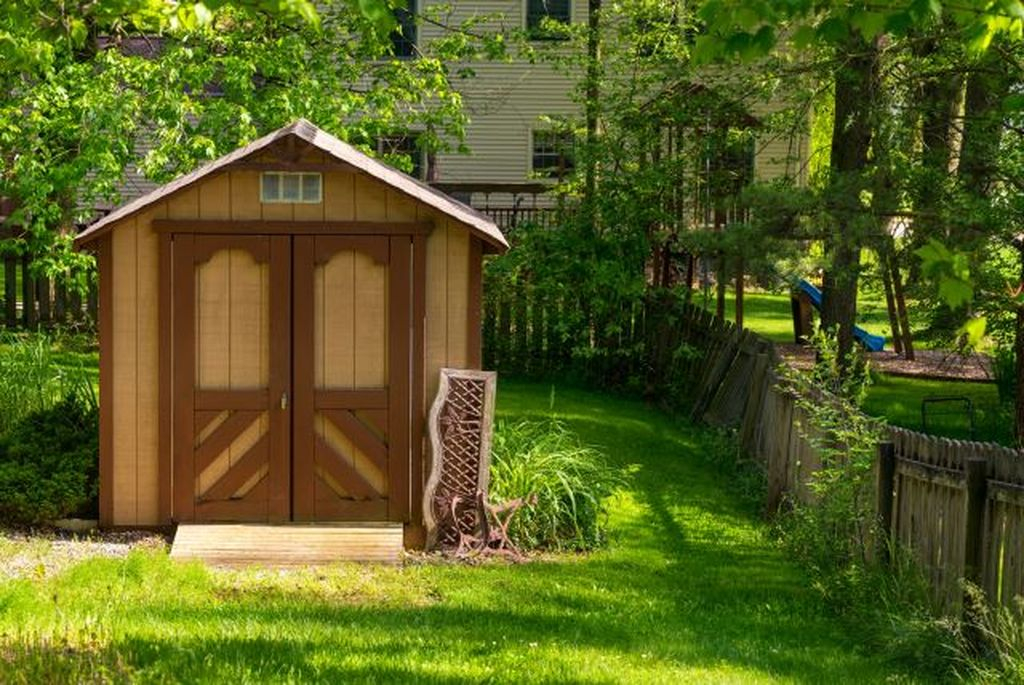 Wooden backyard barn
