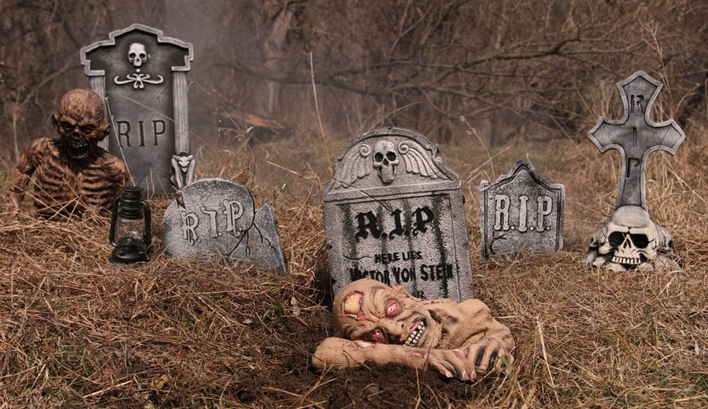 Zombies rise from the grave