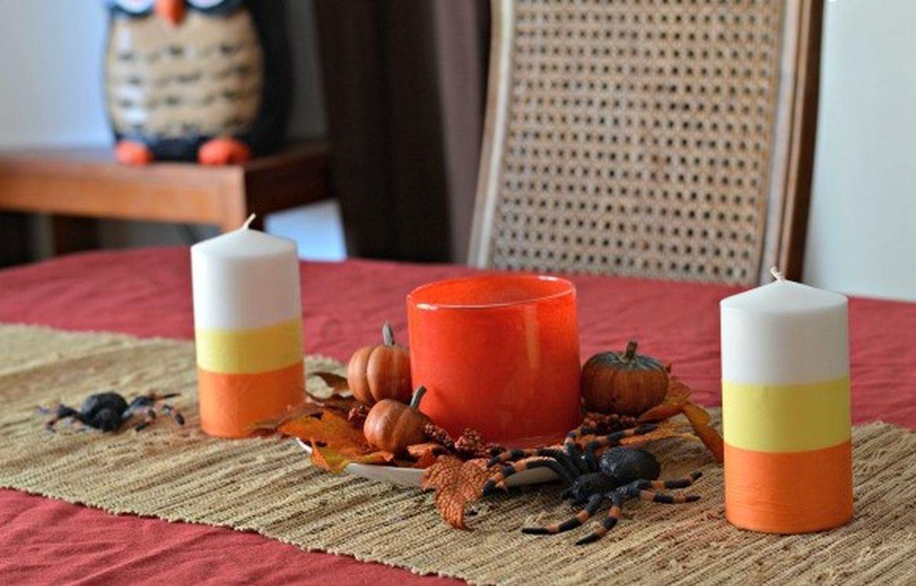 Centerpiece candy holder on dining table