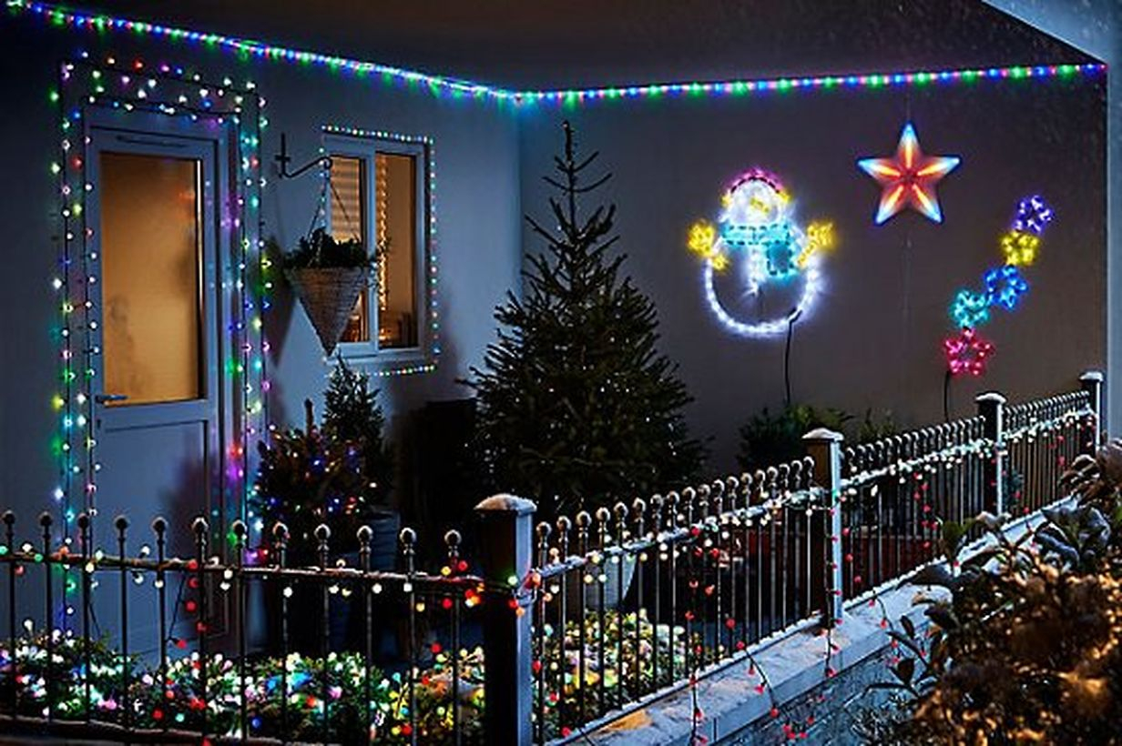 Colorful string lamps decoration