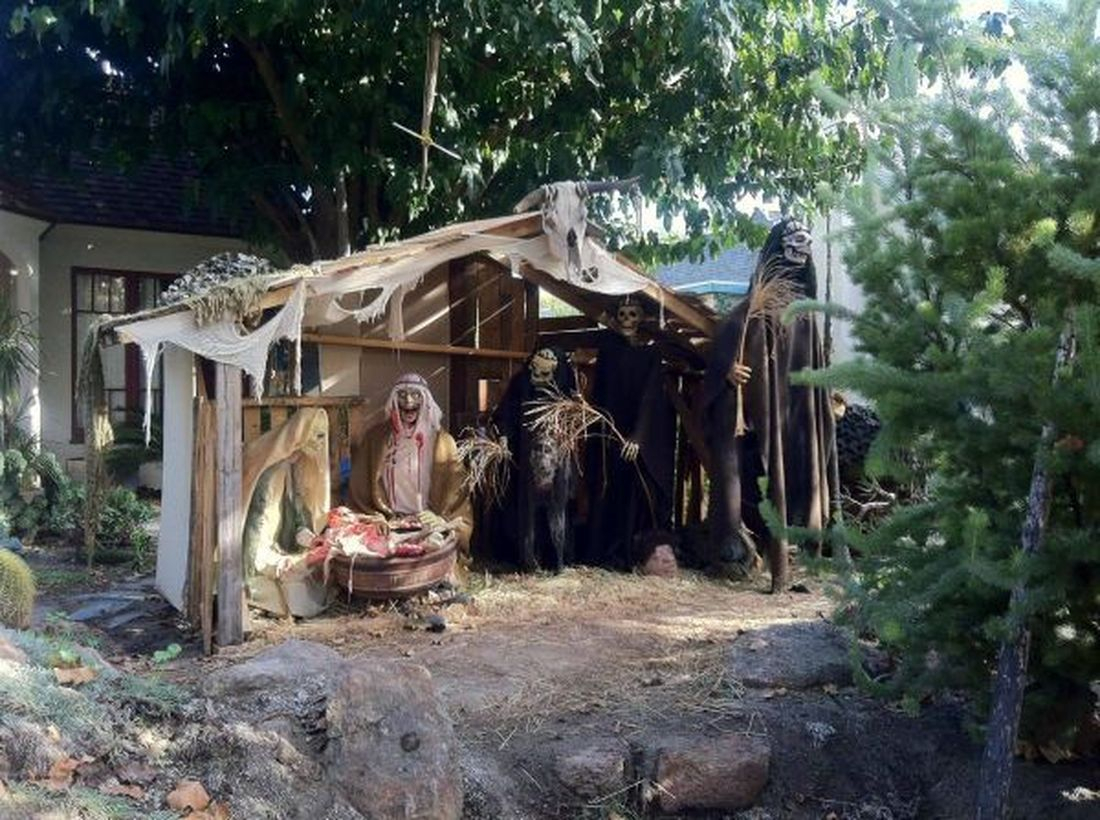 Creative decoration both halloween creepy