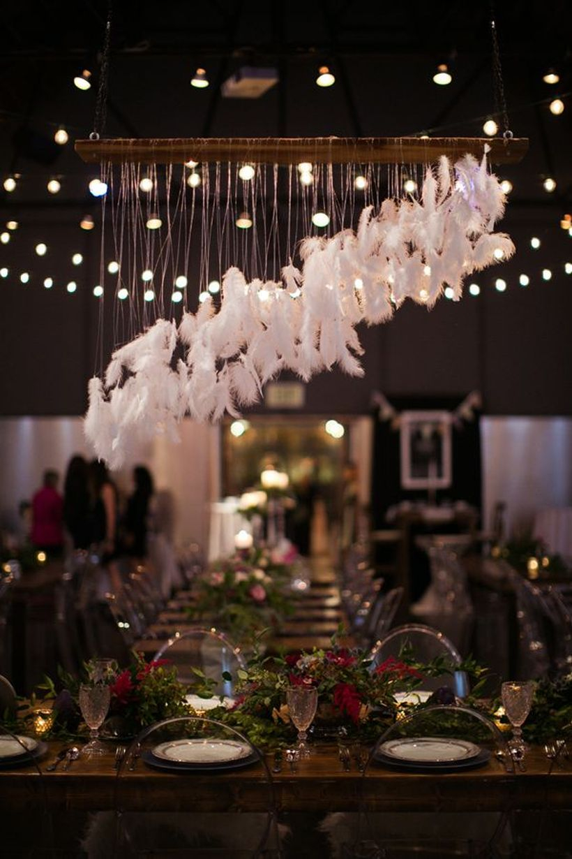 Hanging white furry decoration