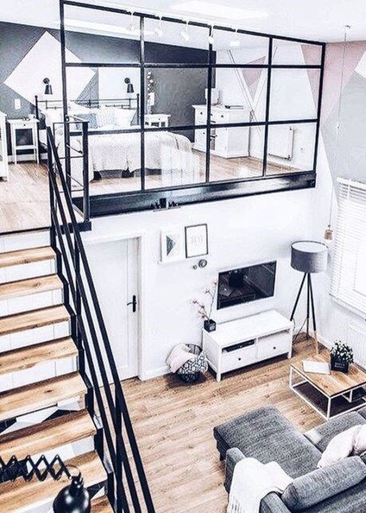 Modern loft bedroom decoration