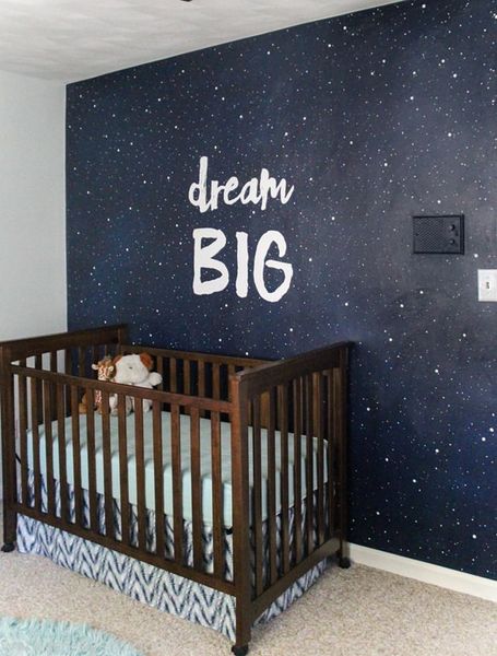 Paint-an-inspirational-night-sky-mural-for-your-kids-room.