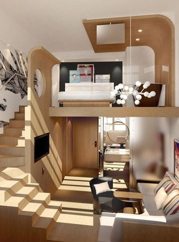 Perfect loft bedroom decoration