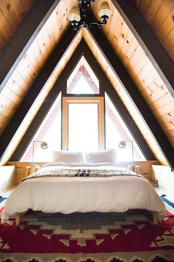 Rustic loft bedroom decoration