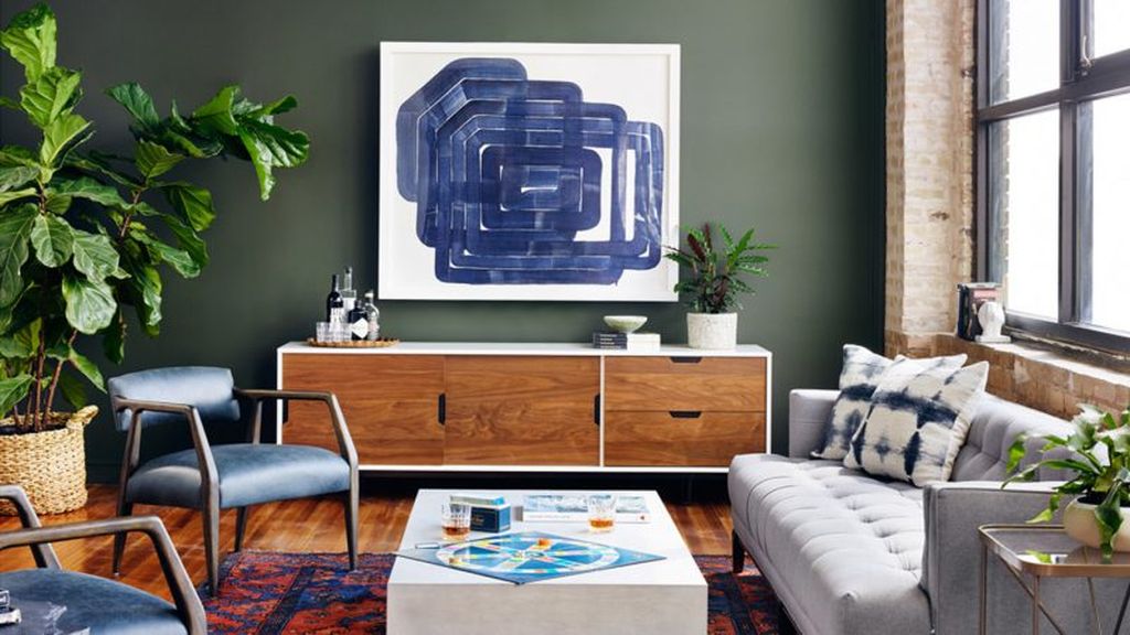 Blue-abstract-wall-art