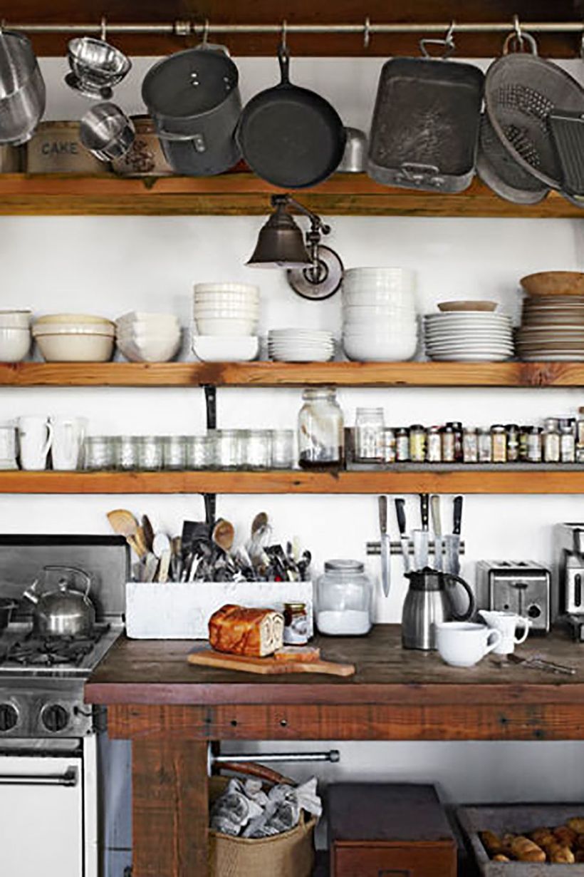 Dark-wooden-countertop-for-your-farmhouse-kitchen