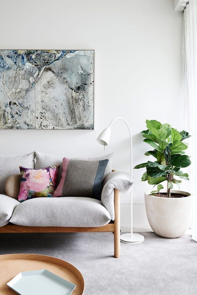 Unique-sofa-with-wooden-frame-and-floor-lamp