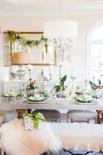 A-centerpiece-of-fresh-pine-branches-and-shelled-nuts.