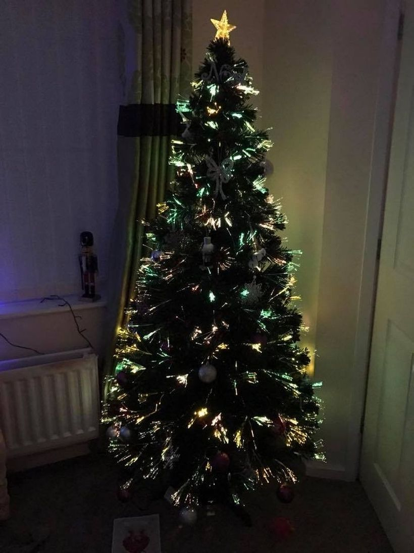 Chrismast tree combine wuth light