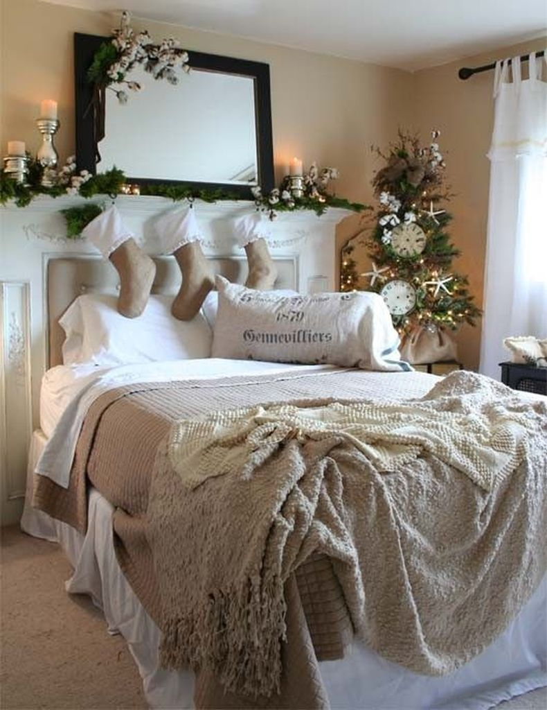 Christmas bedroom decoration for winter