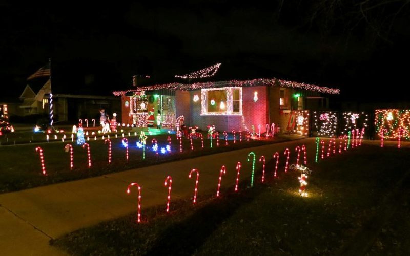 Decoration-this-christmas-with-a-candy-cane-lane-decoration-for-front-yard.