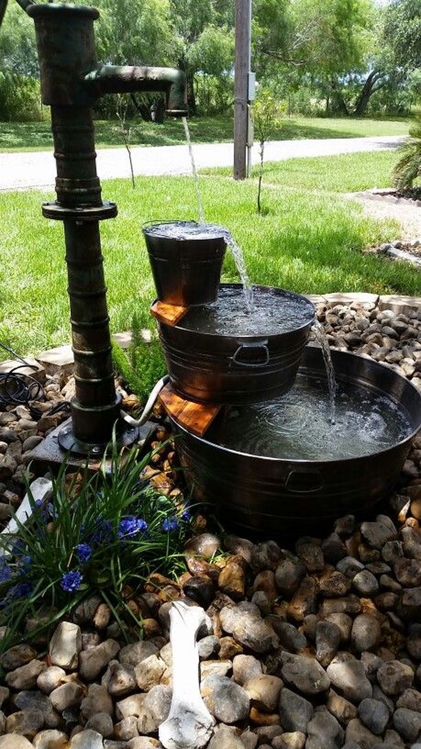 Galvanized-water-trough-fountain-