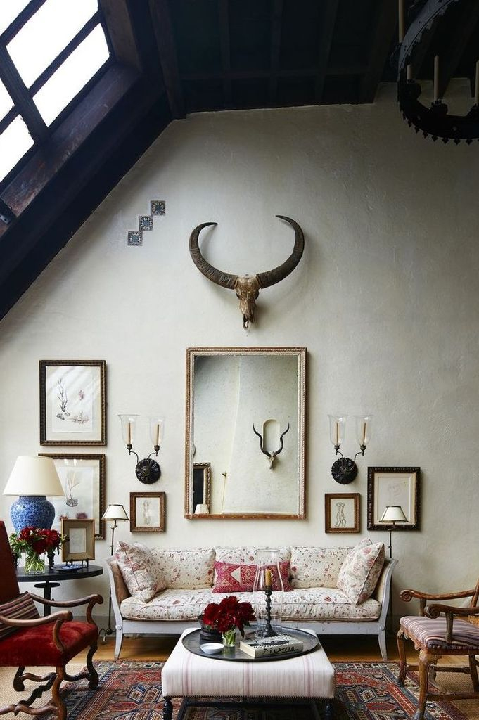Rustic living room decoration