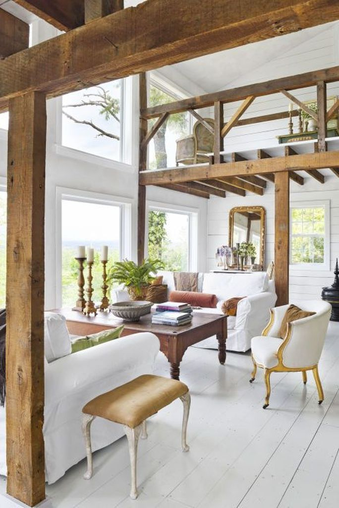 White furniture combined with white walls and white wooden floor