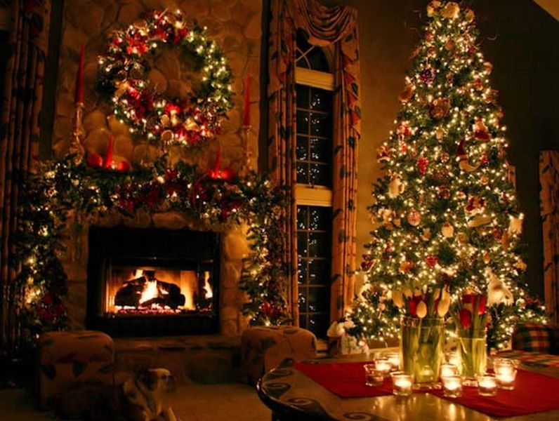 Christmas-decorations-fireplace-idea