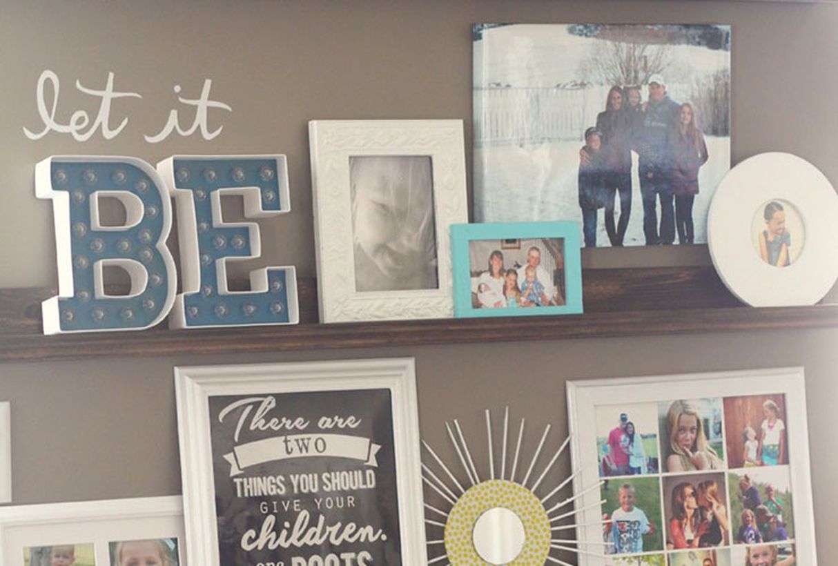 Family-photo-wall-create-photo-ledges