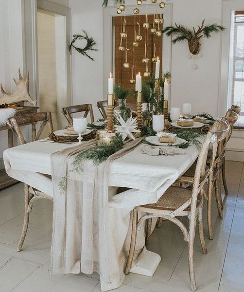 Minimalist-boho-christmas-table
