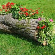 Wood-flower-bed