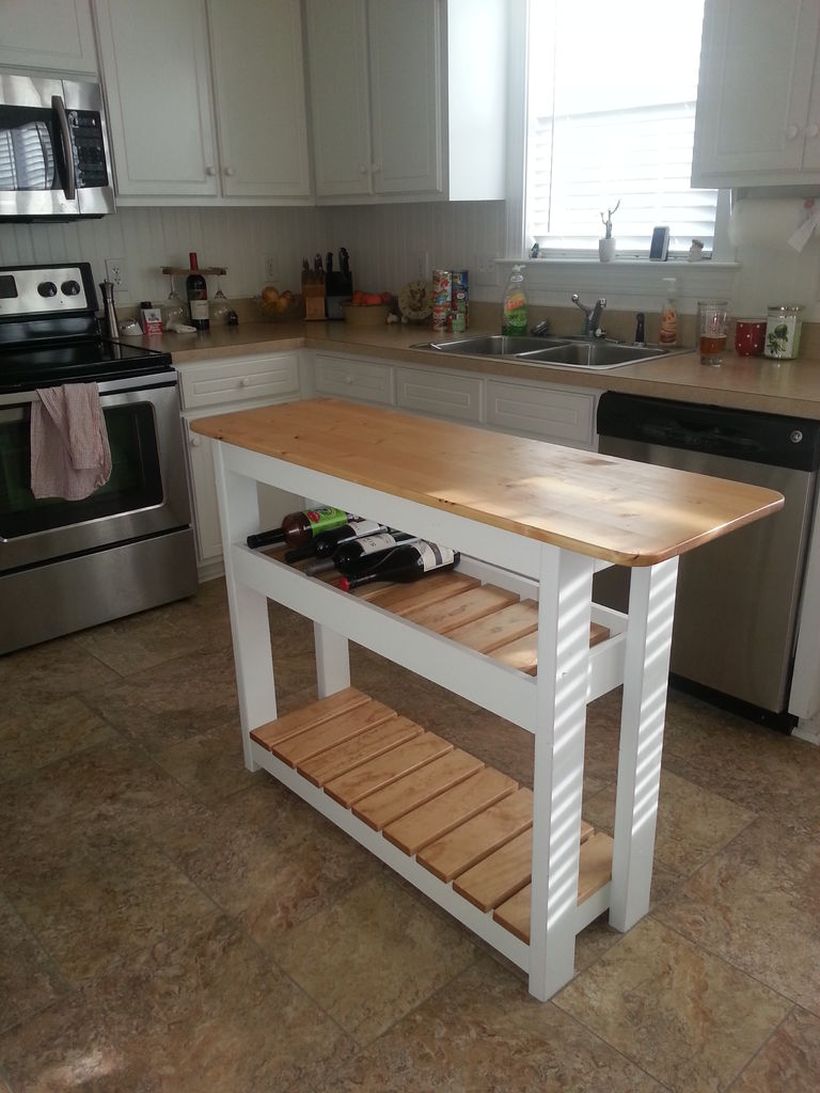 6reclaimed-pine-wood-basic-kitchen-island